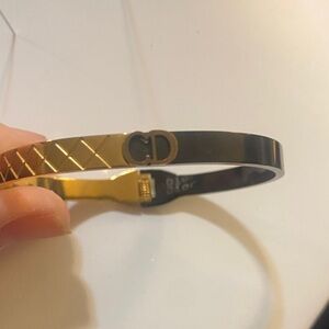 Dior Black and Gold Bangle